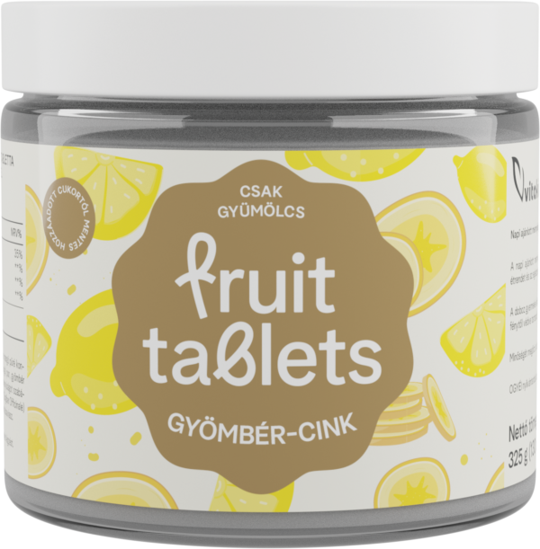 Fruit Tablets Gyömbér-cink